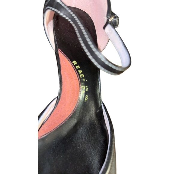 Kenneth Cole Reaction Millow Talk Black/Ankle Strap/Kitten Heels/Wmns Sz 10 - Picture 5 of 10